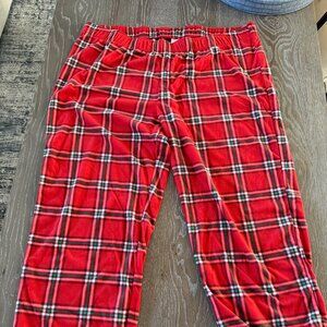 NWOT Mens Wondershop Big and Tall red plaid fleece pjs pants pajamas size 3XL
